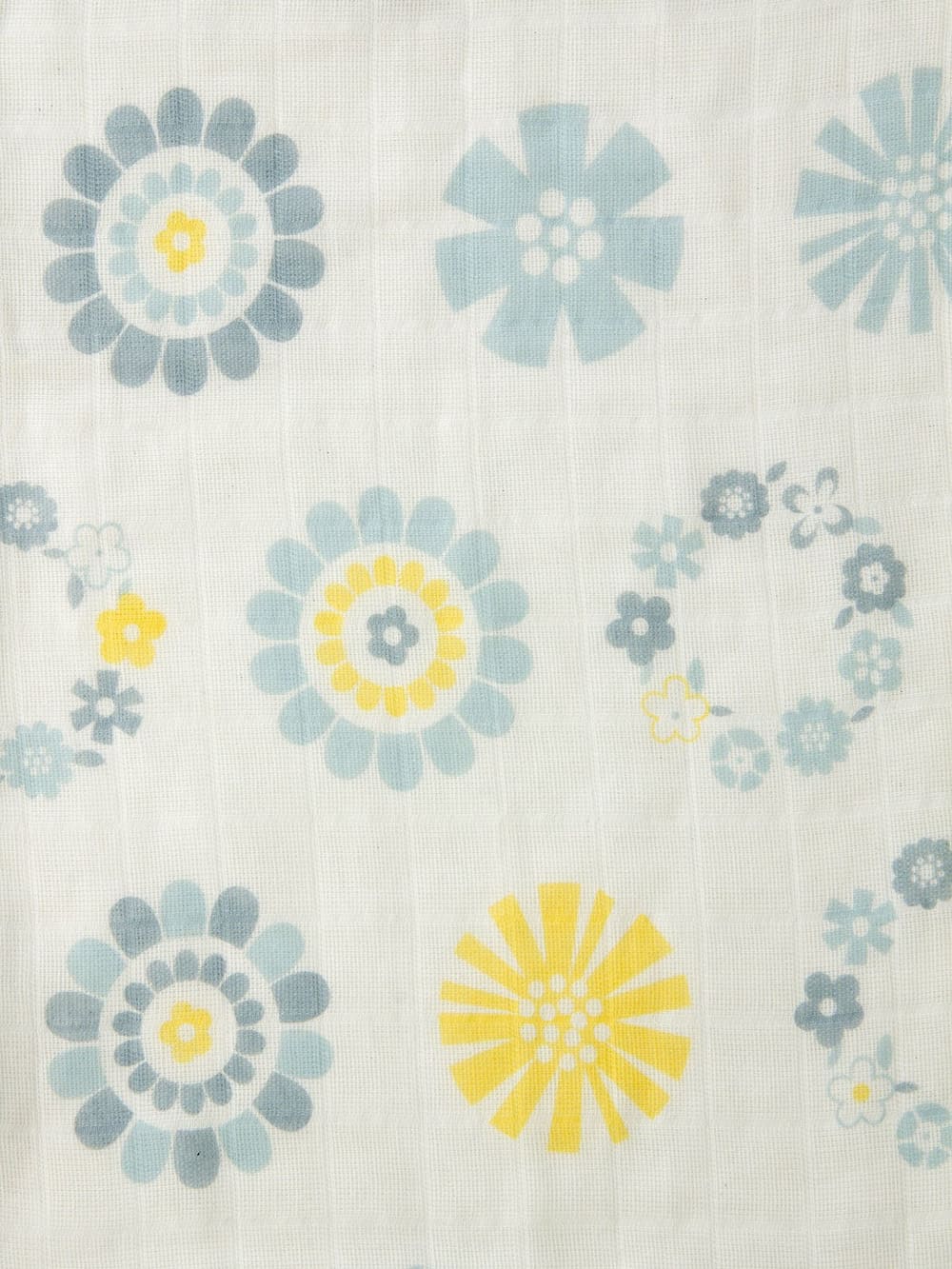 抱き枕・授乳クッション|【日本製】モスリンガーゼ マルチクッション　抱き枕　授乳クッション|リースフラワーイエロー